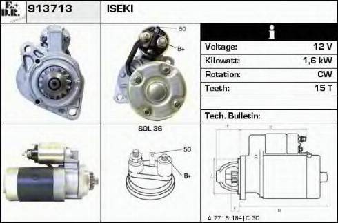 EDR 913713 - Motorino d'avviamento autozon.pro