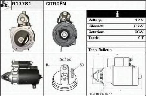 EDR 913781 - Motorino d'avviamento autozon.pro