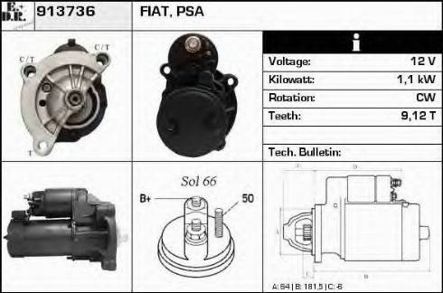 EDR 913736 - Motorino d'avviamento autozon.pro