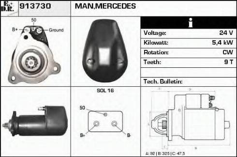 EDR 913730 - Motorino d'avviamento autozon.pro