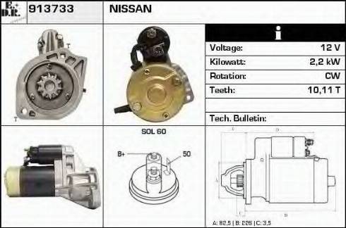 EDR 913733 - Motorino d'avviamento autozon.pro