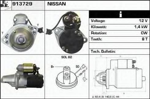 EDR 913729 - Motorino d'avviamento autozon.pro