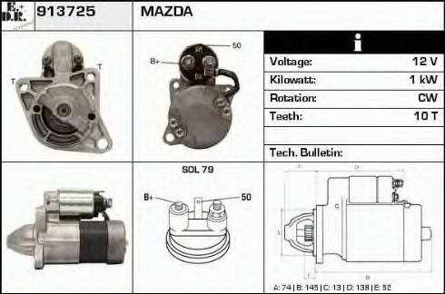 EDR 913725 - Motorino d'avviamento autozon.pro