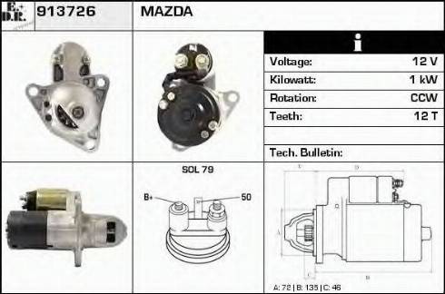 EDR 913726 - Motorino d'avviamento autozon.pro