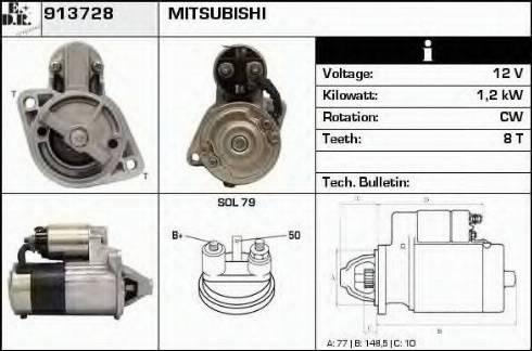 EDR 913728 - Motorino d'avviamento autozon.pro