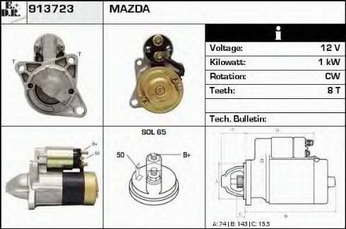 EDR 913723 - Motorino d'avviamento autozon.pro