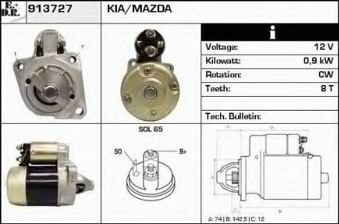 EDR 913727 - Motorino d'avviamento autozon.pro