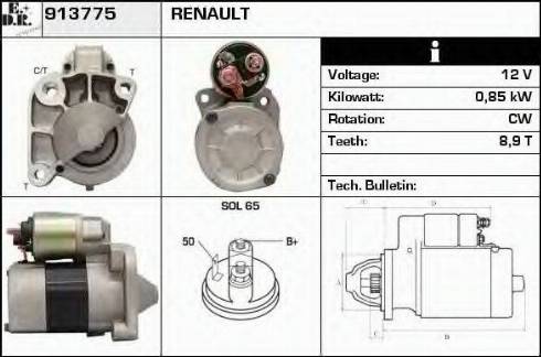 EDR 913775 - Motorino d'avviamento autozon.pro