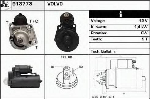 EDR 913773 - Motorino d'avviamento autozon.pro