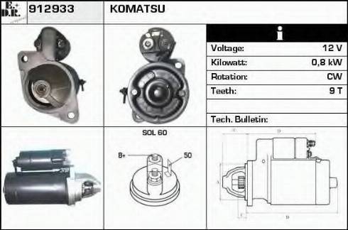 EDR 912933 - Motorino d'avviamento autozon.pro