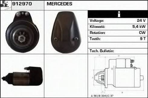 EDR 912970 - Motorino d'avviamento autozon.pro