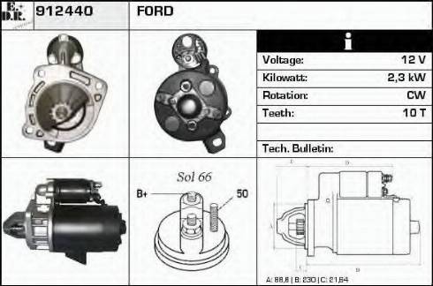 EDR 912440 - Motorino d'avviamento autozon.pro