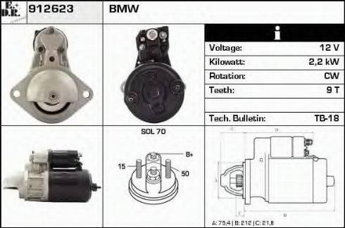 EDR 912623 - Motorino d'avviamento autozon.pro