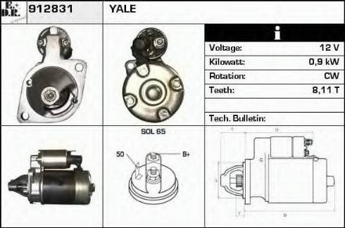 EDR 912831 - Motorino d'avviamento autozon.pro