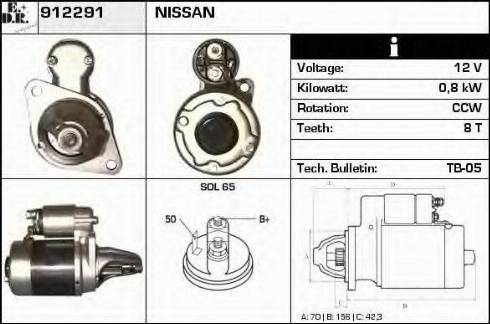 EDR 912291 - Motorino d'avviamento autozon.pro