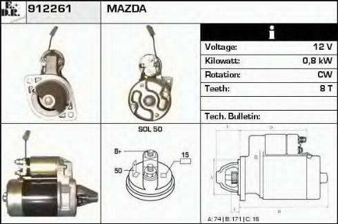 EDR 912261 - Motorino d'avviamento autozon.pro