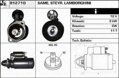 EDR 912710 - Motorino d'avviamento autozon.pro