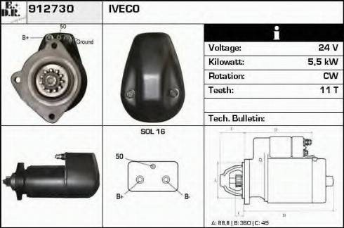 EDR 912730 - Motorino d'avviamento autozon.pro