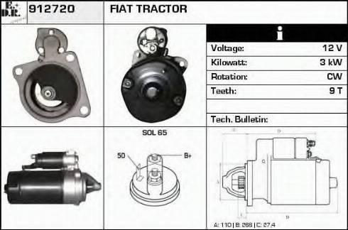 EDR 912720 - Motorino d'avviamento autozon.pro