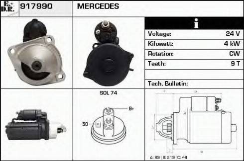 EDR 917990 - Motorino d'avviamento autozon.pro