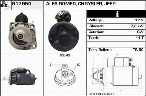 EDR 917950 - Motorino d'avviamento autozon.pro