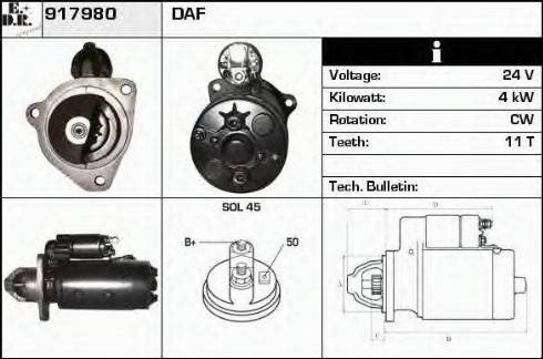 EDR 917980 - Motorino d'avviamento autozon.pro