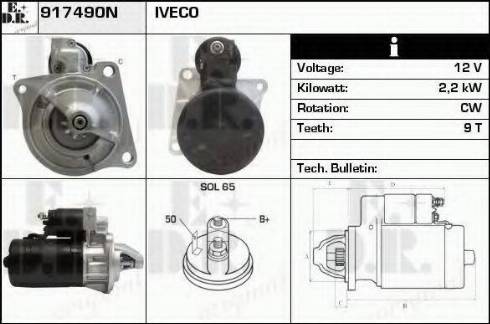 EDR 917490N - Motorino d'avviamento autozon.pro