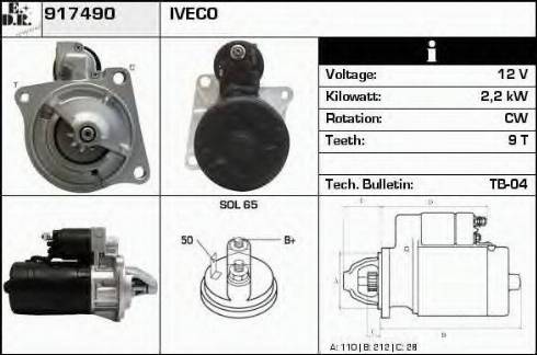 EDR 917490 - Motorino d'avviamento autozon.pro