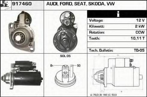 EDR 917460 - Motorino d'avviamento autozon.pro