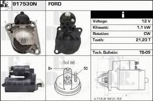 EDR 917530N - Motorino d'avviamento autozon.pro