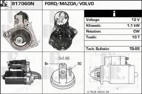 EDR 917060N - Motorino d'avviamento autozon.pro