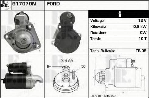 EDR 917070N - Motorino d'avviamento autozon.pro