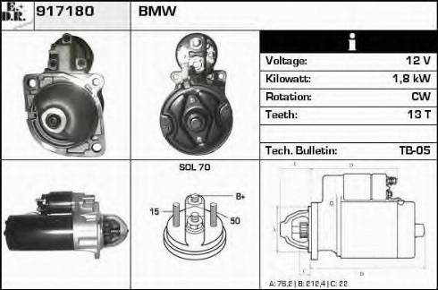 EDR 917180 - Motorino d'avviamento autozon.pro