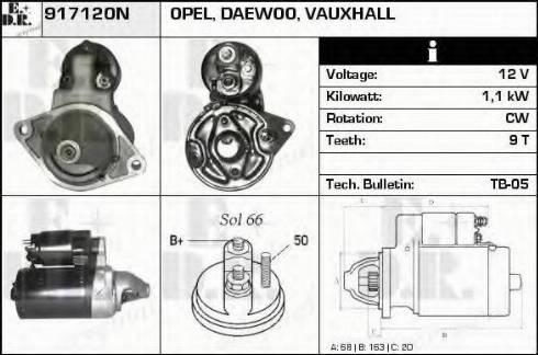 EDR 917120N - Motorino d'avviamento autozon.pro