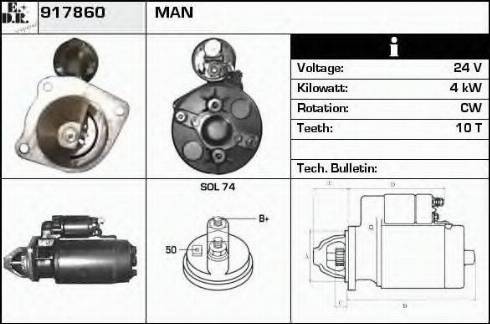 EDR 917860 - Motorino d'avviamento autozon.pro