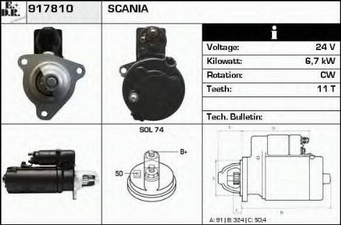 EDR 917810 - Motorino d'avviamento autozon.pro