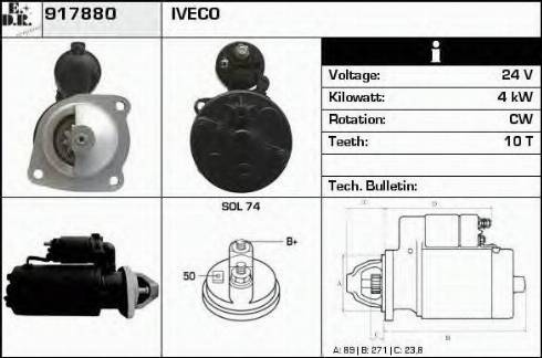 EDR 917880 - Motorino d'avviamento autozon.pro