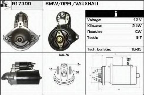 EDR 917300 - Motorino d'avviamento autozon.pro