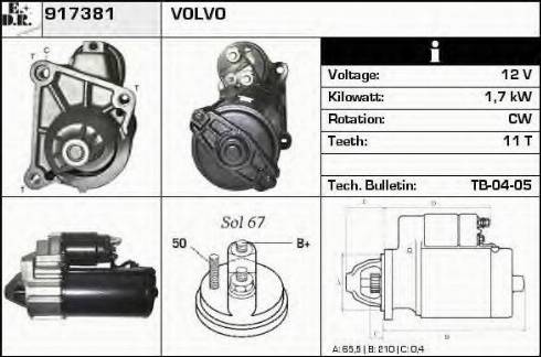 EDR 917381 - Motorino d'avviamento autozon.pro