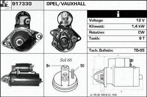 EDR 917330 - Motorino d'avviamento autozon.pro