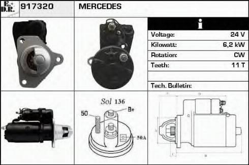 EDR 917320 - Motorino d'avviamento autozon.pro