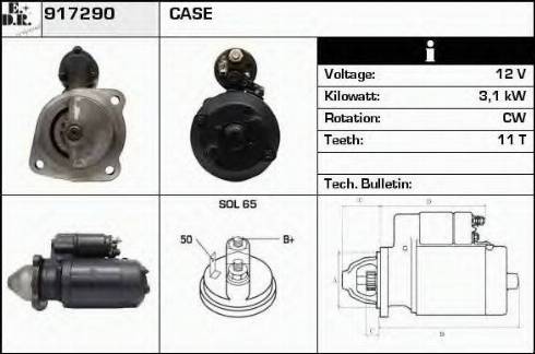 EDR 917290 - Motorino d'avviamento autozon.pro