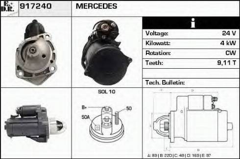 EDR 917240 - Motorino d'avviamento autozon.pro