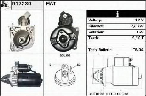 EDR 917230 - Motorino d'avviamento autozon.pro