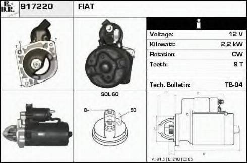 EDR 917220 - Motorino d'avviamento autozon.pro