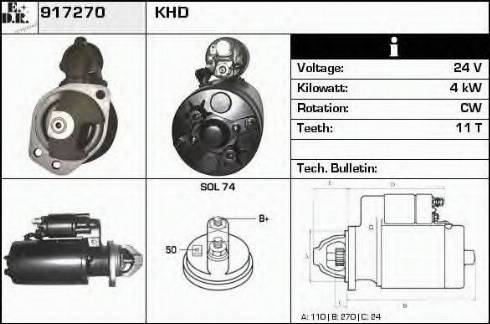 EDR 917270 - Motorino d'avviamento autozon.pro