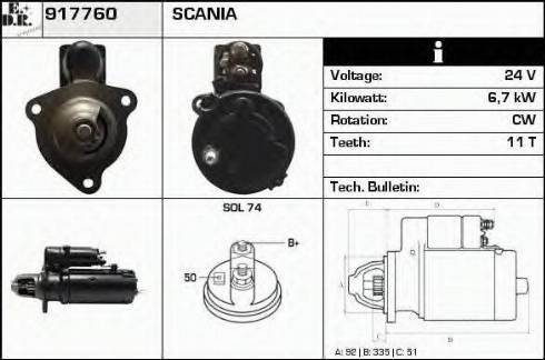 EDR 917760 - Motorino d'avviamento autozon.pro