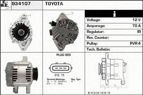 EDR 934107 - Alternatore autozon.pro