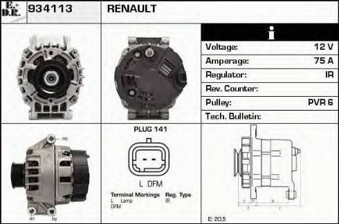 EDR 934113 - Alternatore autozon.pro