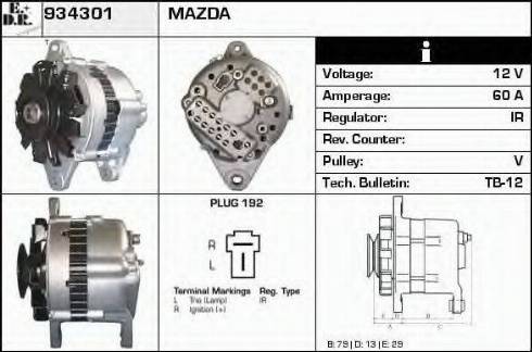 EDR 934301 - Alternatore autozon.pro